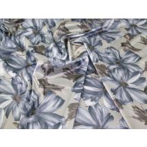 John Kaldor Santa Cruz Stretch Woven Satin Fabric Silver