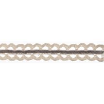 Essential Trimmings Cotton Lace Trim Silver