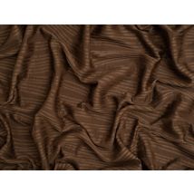 Minerva Core Range 3D Wave Textured Stretch Knit Fabric Brown