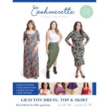 Cashmerette Paper Sewing Pattern Grafton Dress Top & Skirt