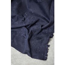 Mind The MAKER Light Waxed Cotton Fabric Indigo Night