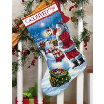 Dimensions Counted Cross Stitch Kit Stocking Holiday Glow