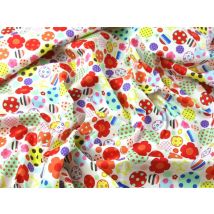 John Louden 100% Cotton Poplin Fabric White