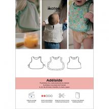 Ikatee Paper Sewing Pattern Baby Adelaide Slipover Vest & Bib