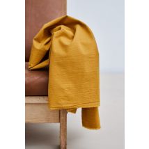 Meet MILK Cana Seersucker Tencel Lyocell Cotton Fabric Amber