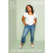 Friday Pattern Company Paper Sewing Pattern Square Neck Top