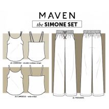 Maven Patterns Paper Sewing Pattern Simone Set