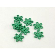 Dill Plastic Flower Buttons (Value Pack) Green