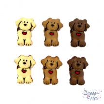 Dress It Up Ruff Ruff Buttons