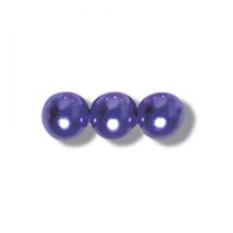 Trimits Glass Pearl Beads Bulk Pack (Value Pack of 3) Purple