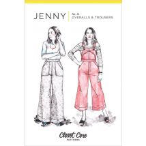 Closet Core Patterns Paper Sewing Pattern Jenny Trousers & Overall