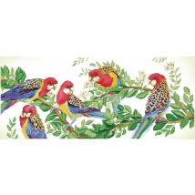 Diamond Dotz Diamond Painting Kit Eastern Rosella Gathering