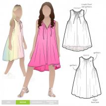 Style Arc Paper Sewing Pattern Kids Heidi Dress