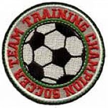 Craft Factory Patch Motif Soccer Training
