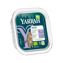 Yarrah Bio Paté Katzenfutter - Schälchen - Huhn und Truthahn - 16 x 100 g