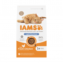 IAMS Katze Erwachsene Sterilisiert & Übergewichtig – Huhn – 1,5 kg