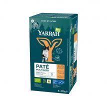 Yarrah Multipack Bio Paté Katzenfutter - Schälchen - 8 x 100 g