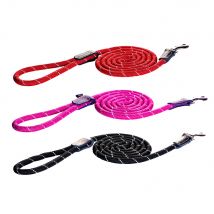 Rogz Rope Line Fixed Lead - Rot - 180 cm / 9 mm