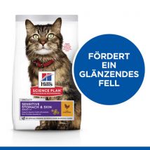 Hill's Science Plan Adult Sensitive Stomach & Skin Katzenfutter - Huhn - 7 kg
