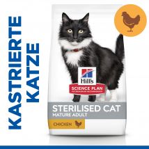 Hill's Science Plan Mature Adult Sterilised Katzenfutter - Huhn - 3 kg