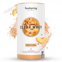 foodspring Clear Whey | 480 g | Ice Tea Pêche Hibiscus | Whey à Base d'Isolat de Protéine | Boisson de Sport | Sans Sucres