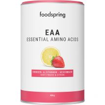 foodspring EAA | 420 g | Erdbeer & Zitronen | Essentielle Aminosäuren | Intra Workout Unterstützung | 100% Vegan