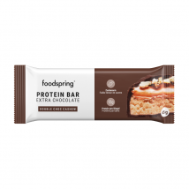 foodspring Extra Chocolate Protein Bar | 45 g | Double Chocolat | Barre Protéinée | Riche en Protéines