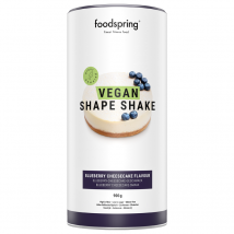 foodspring Shape Shake Vegan | 900 g | Cheesecake Myrtille | Substitut de Repas | 100% Végétal