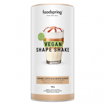 foodspring Shape Shake Vegan | 900 g | Café au Lait Caramel | Substitut de Repas | 100% Végétal