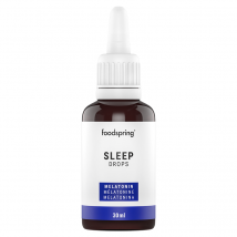 foodspring Sleep Drops | 30ml | 100% pflanzlich | Schlaftropfen | Schneller einschlafen und besser durchschlafen