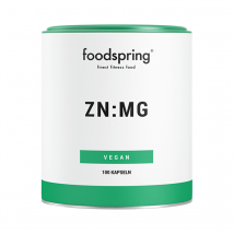 foodspring Zn:Mg | 100g | Vegan | Zink Magnesium | Für die Abwehrkräfte und Muskelleistung