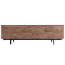 Design-TV-Möbel Vintage geschlossen Nussbaum MANNY