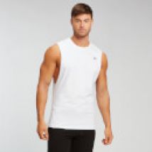 Camiseta sin Mangas con Sisas Caídas - Blanco - XXL