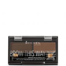 Rimmel Brow This Way Eyebrow Kit (Various Shade) - 003 Dark Brown