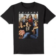 Friends Vintage Character Shot Herren T-Shirt - Schwarz - 3XL