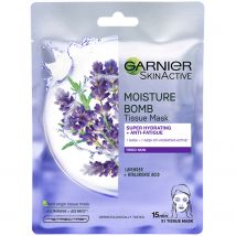 Garnier Moisture Bomb Maschera in Tessuto Idratante alla Lavanda per Pelle Stressante 32 g