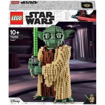 LEGO Star Wars: Yoda, Jeu de Construction, Figurine, Sabre Laser, avec Présentoir(75255)