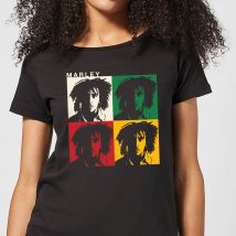 Bob Marley Faces Damen T-Shirt - Schwarz - S