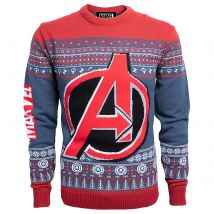 Marvel Avengers Christmas Knitted Jumper - Navy - XXL