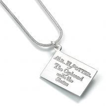 Collier lettre d'acceptation de Poudlard Harry Potter