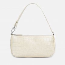 BY FAR Rachel Croc-Effect Leather Bag