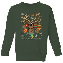 Scooby Doo Kids' Christmas Jumper - Forest Green - 3-4 Years