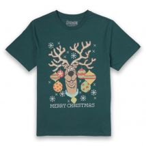 Scooby Doo Men's Christmas T-Shirt - Forest Green - XS