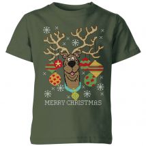 Scooby Doo Kids' Christmas T-Shirt - Forest Green - 5-6 ans