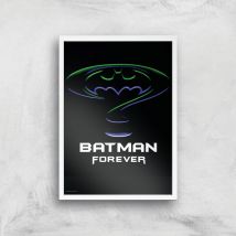 Batman Forever Giclee Art Print - A3 - White Frame