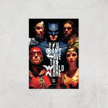DC Justice League Giclee Art Print - A4 - Print Only