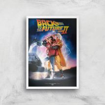 Back To The Future Part 2 Giclee Art Print - A3 - White Frame