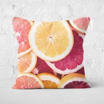 Grapefruit Square Cushion - 40x40cm - Soft Touch