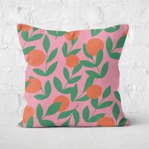 Floral Plant Square Cushion - 50x50cm - Soft Touch