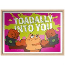 Battletoads Toadally Into You Art Print Giclee Art Print - A3 - Wooden Frame